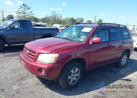 2005 Toyota Highlander V6 z USA, uszkodzony, nr VIN JTEEP21A550133523